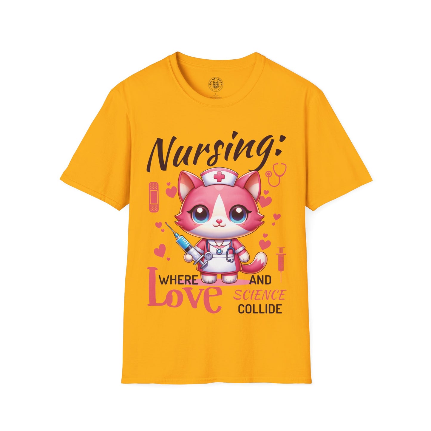 Nursing Cat - Unisex Cat Graphic Tees | Graphic T Shirts