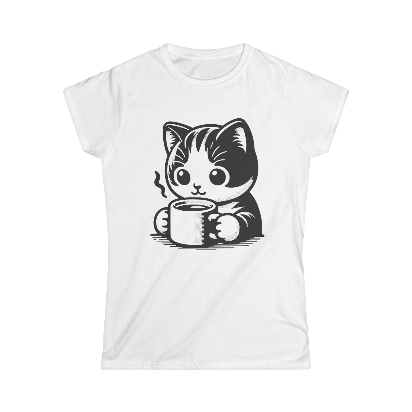 Coffee Cat - Women's Cat Graphic Tees | Graphic T Shirts