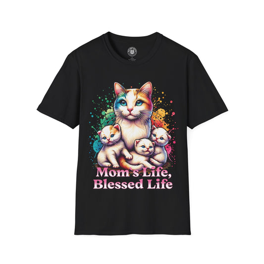 Mom´s Life Blessed Life - Unisex Cat Graphic Tees | Graphic T Shirts