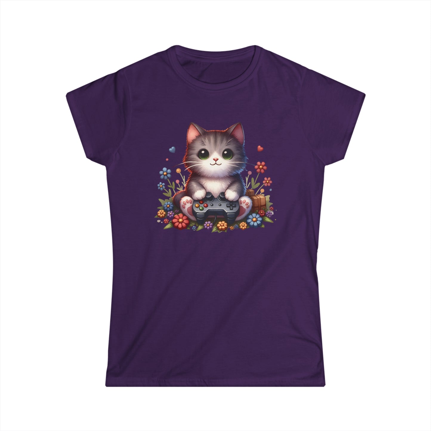 Gamer Cat - Women's Cat Graphic Tees | Graphic T Shirts