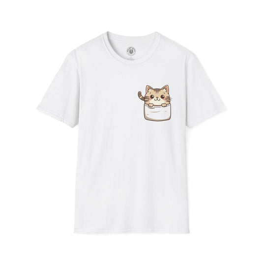 Cat In Pocket 3 - Unisex Cat Graphic Tees | Graphic T Shirts