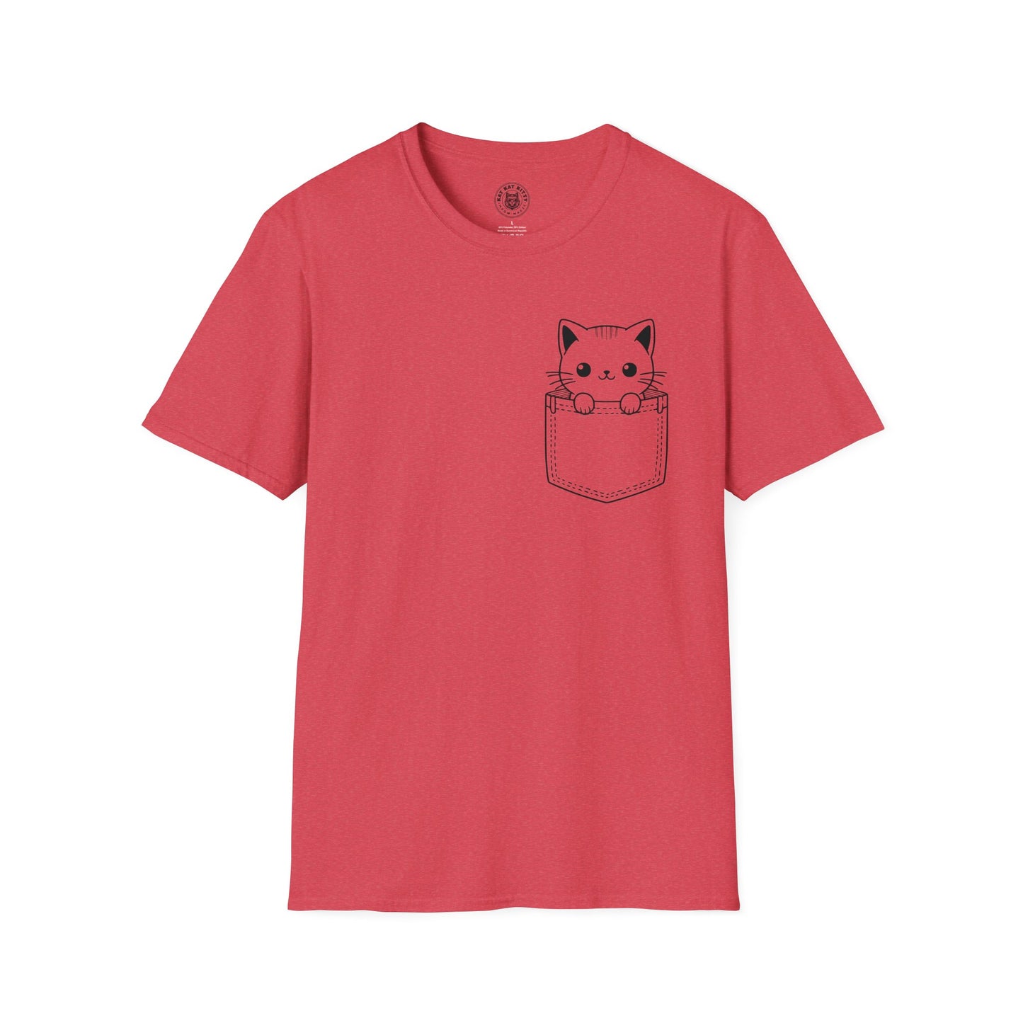 Cat In Pocket 4 - Unisex Cat Graphic Tees | Graphic T Shirts