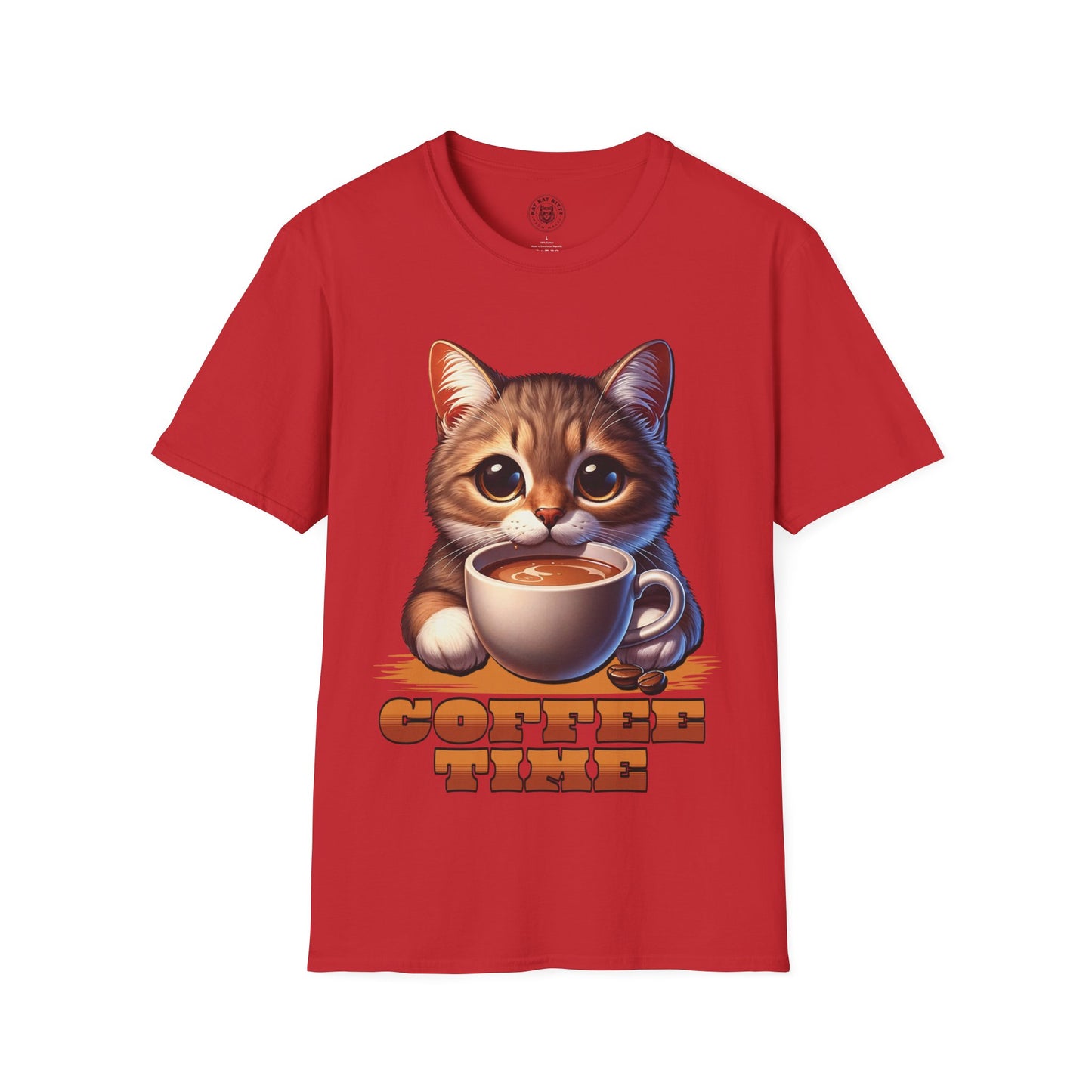 Coffee Time - Unisex Cat Graphic Tees | Graphic T Shirts