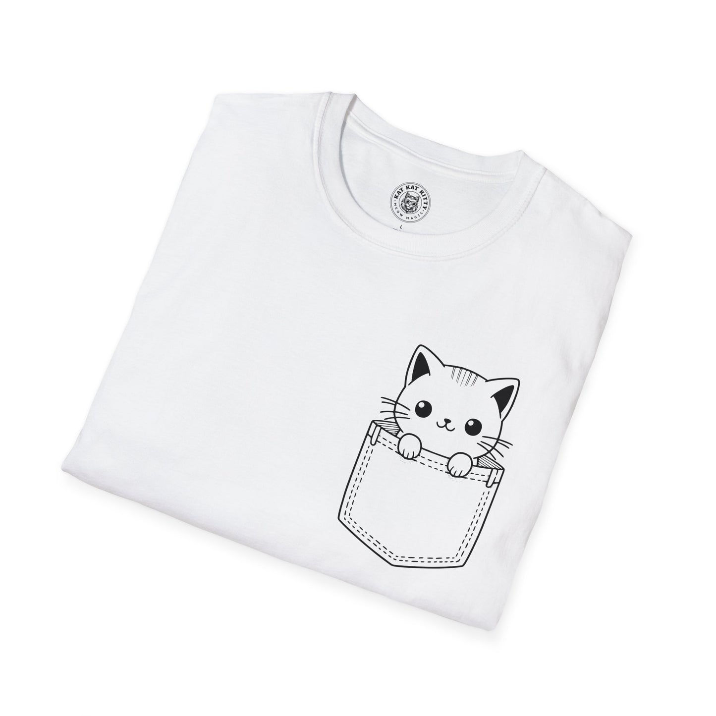 Cat In Pocket 4 - Unisex Cat Graphic Tees | Graphic T Shirts