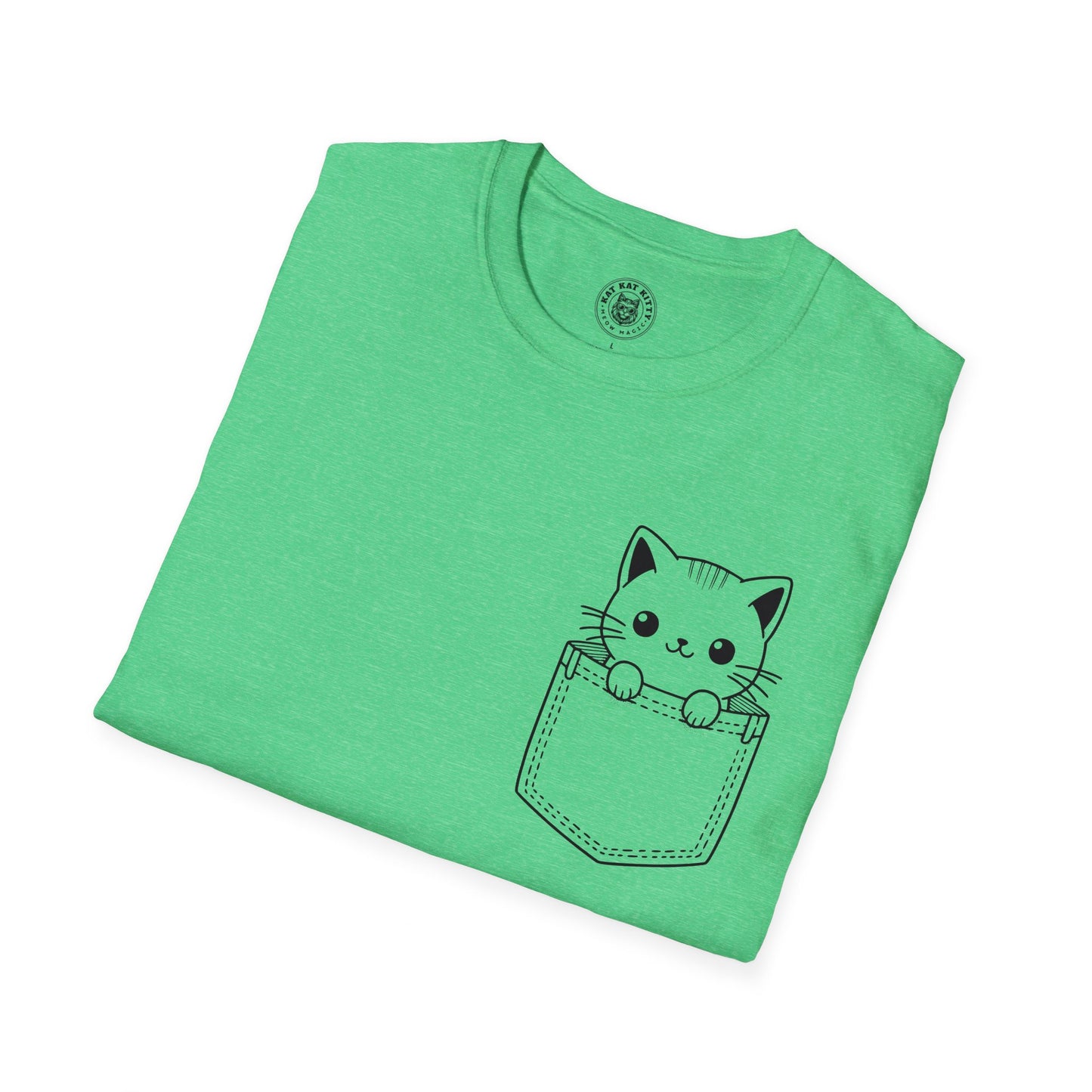 Cat In Pocket 4 - Unisex Cat Graphic Tees | Graphic T Shirts