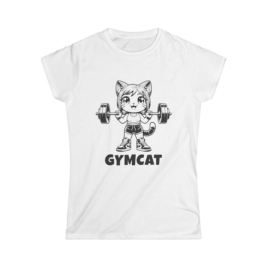 Gymcat Black Female - Women's Cat Graphic Tees | Graphic T Shirts