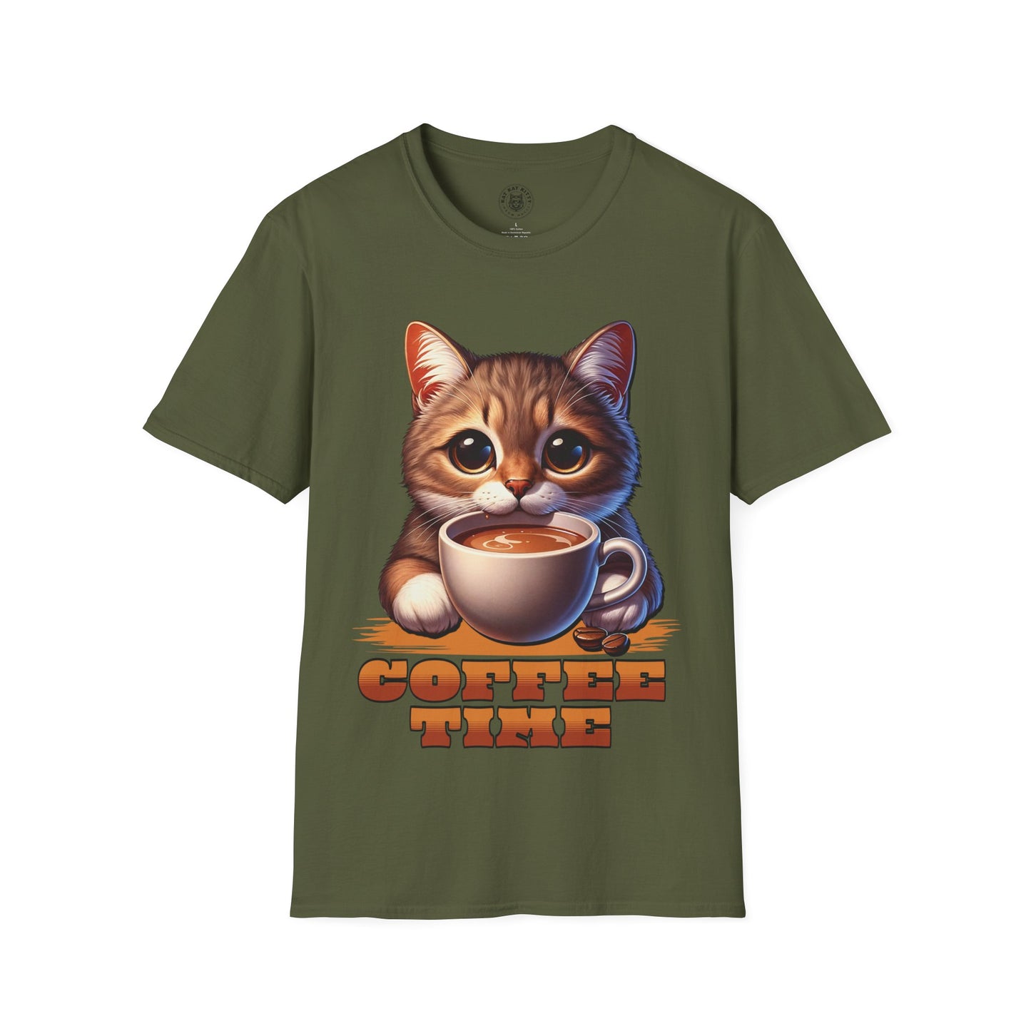 Coffee Time - Unisex Cat Graphic Tees | Graphic T Shirts