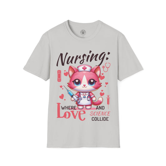 Nursing Cat - Unisex Cat Graphic Tees | Graphic T Shirts