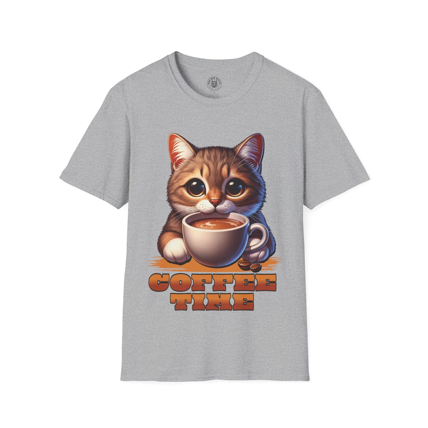 Coffee Time - Unisex Cat Graphic Tees | Graphic T Shirts