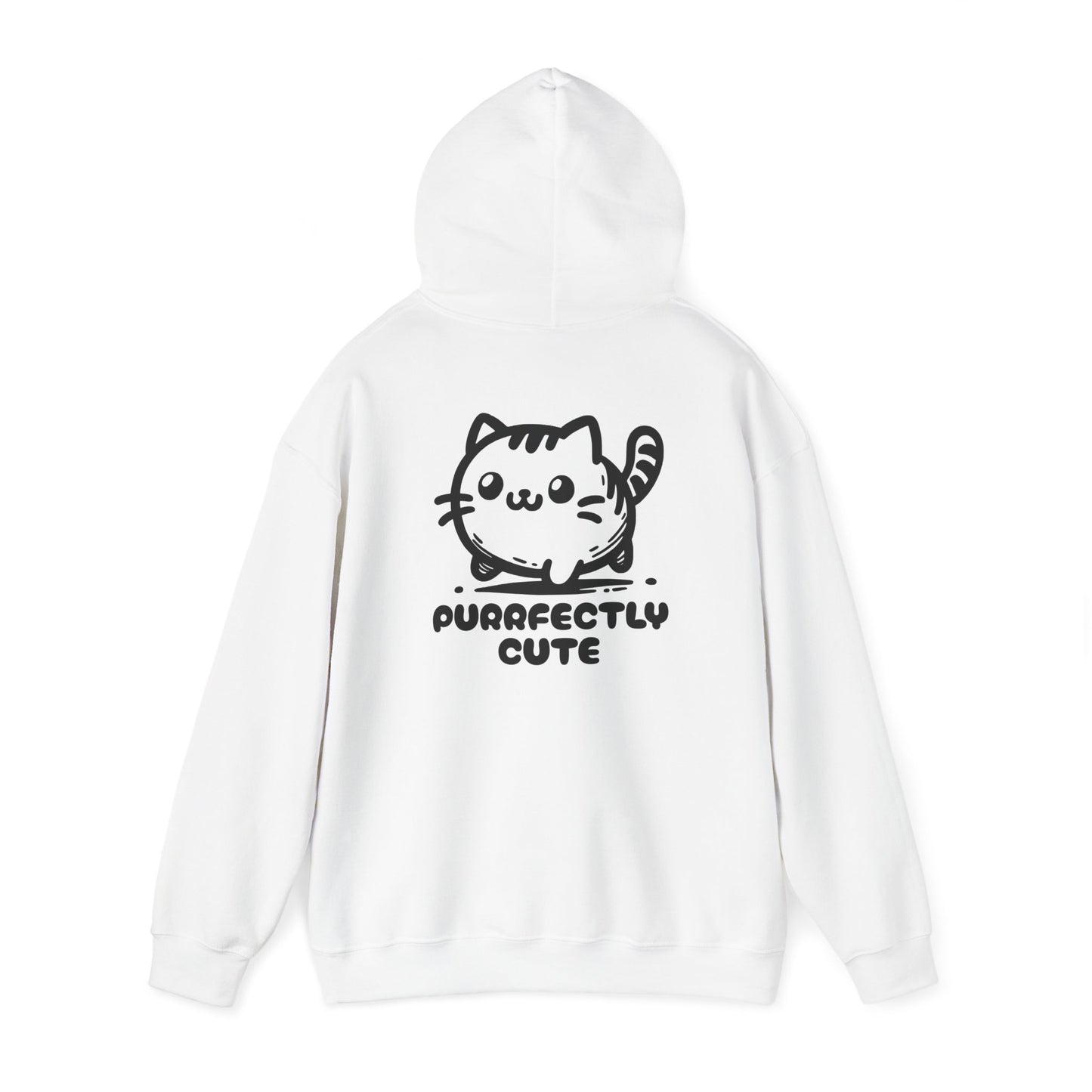 Purrrfectly Cute - Unisex Heavy Blend™ Hooded Cat Sweatshirt