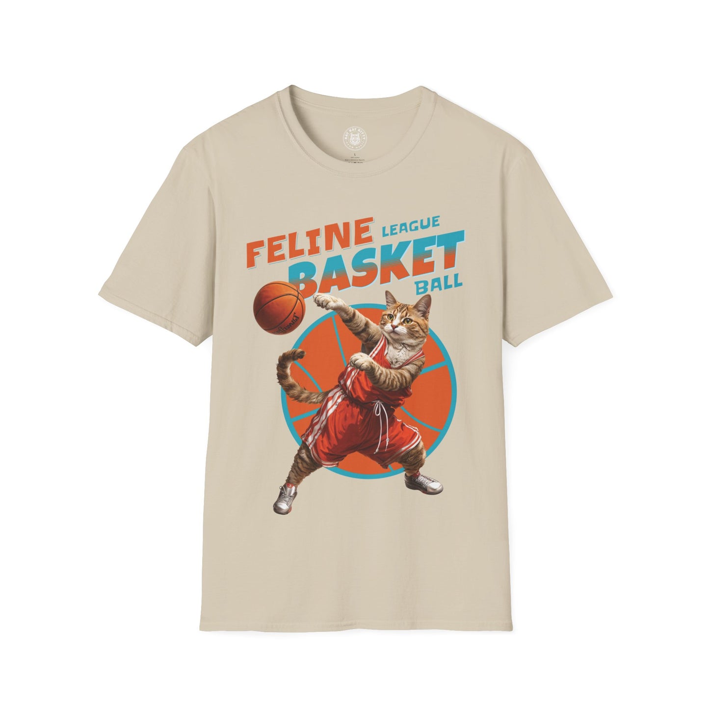 Feline Basketball - Unisex Cat Graphic Tees | Graphic T Shirts