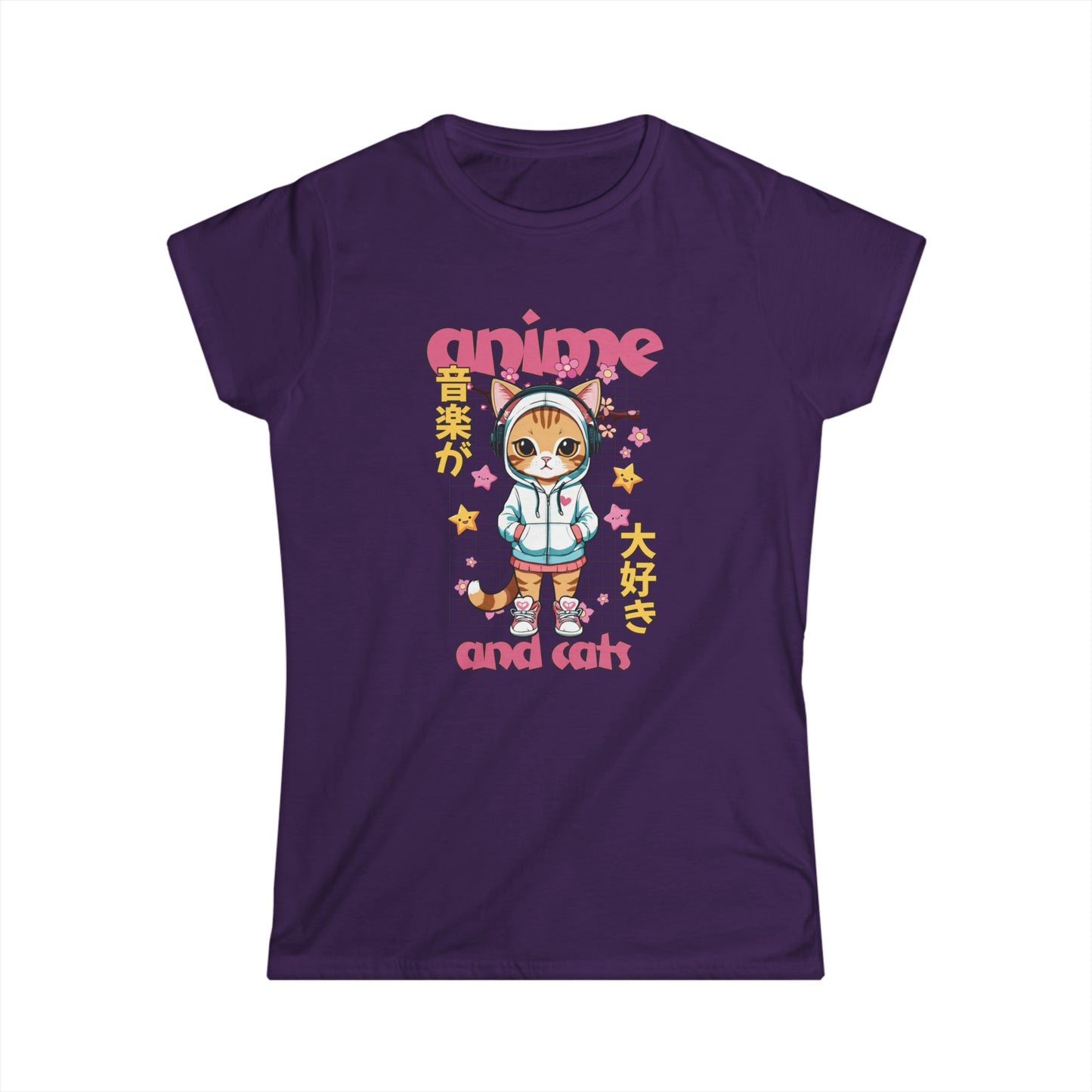 Anime and Cats - Women's Cat Graphic Tees | Graphic T Shirts