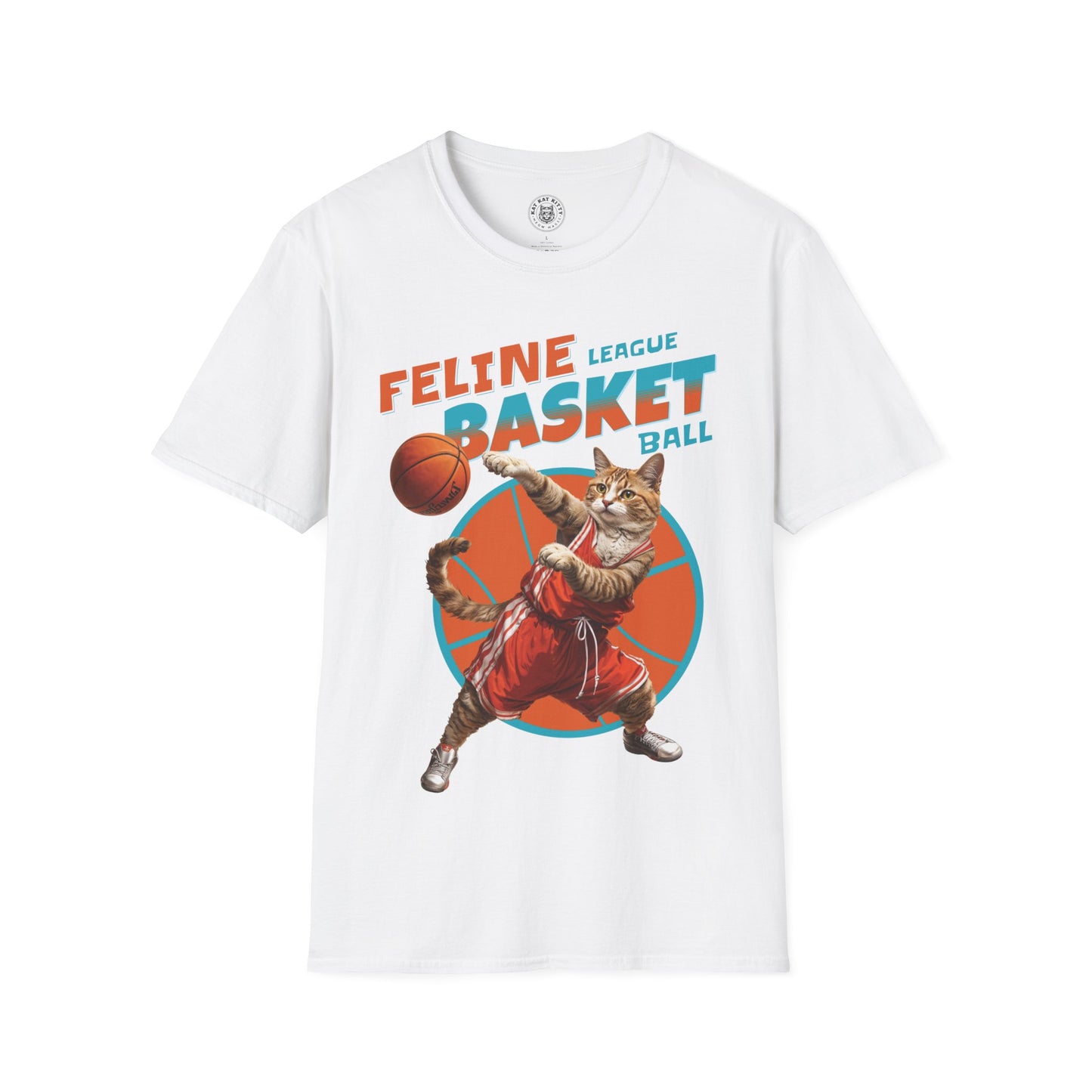 Feline Basketball - Unisex Cat Graphic Tees | Graphic T Shirts