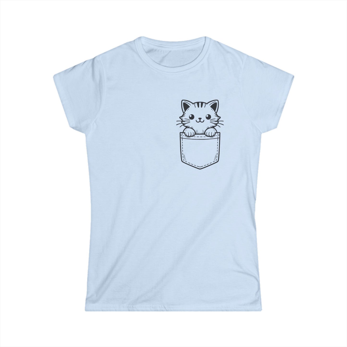 Cat In Pocket 1 - Women's Cat Graphic Tees | Graphic T Shirts