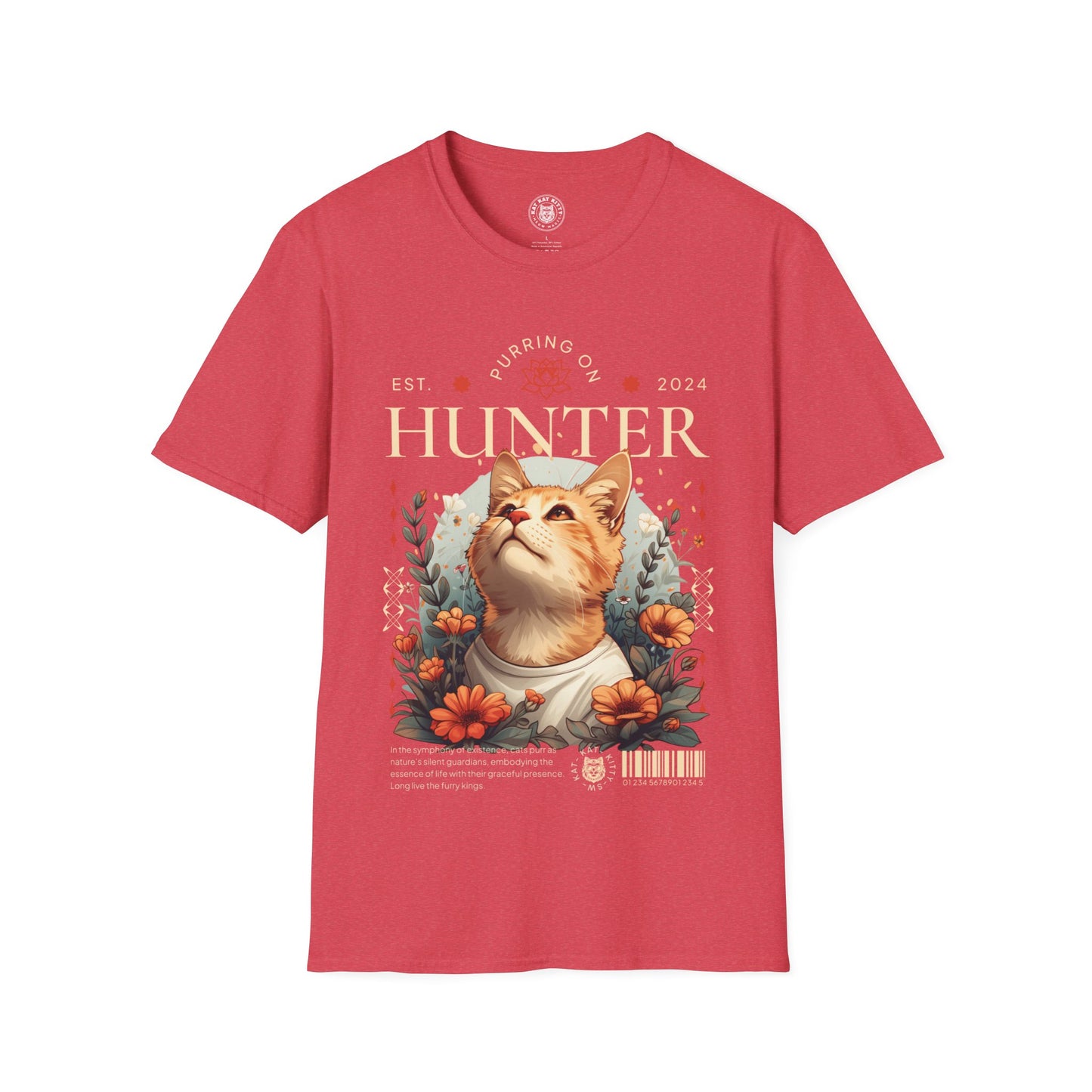 Hunter - Unisex Cat Graphic Tees | Graphic T Shirts