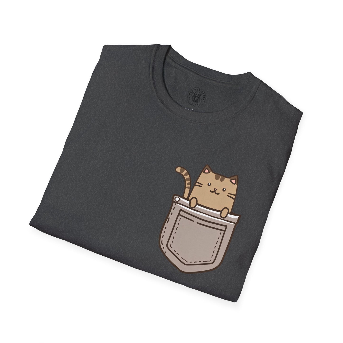 Cat In Pocket 2 - Unisex Cat Graphic Tees | Graphic T Shirts