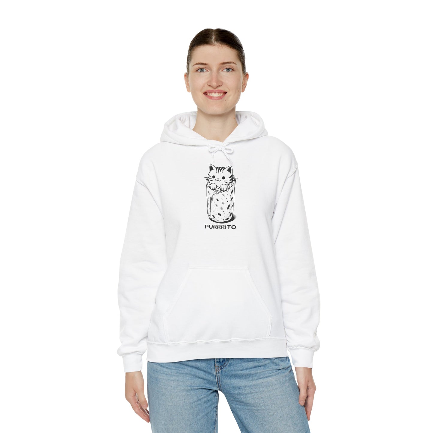 Purrrito - Unisex Heavy Blend™ Hooded Cat Sweatshirt