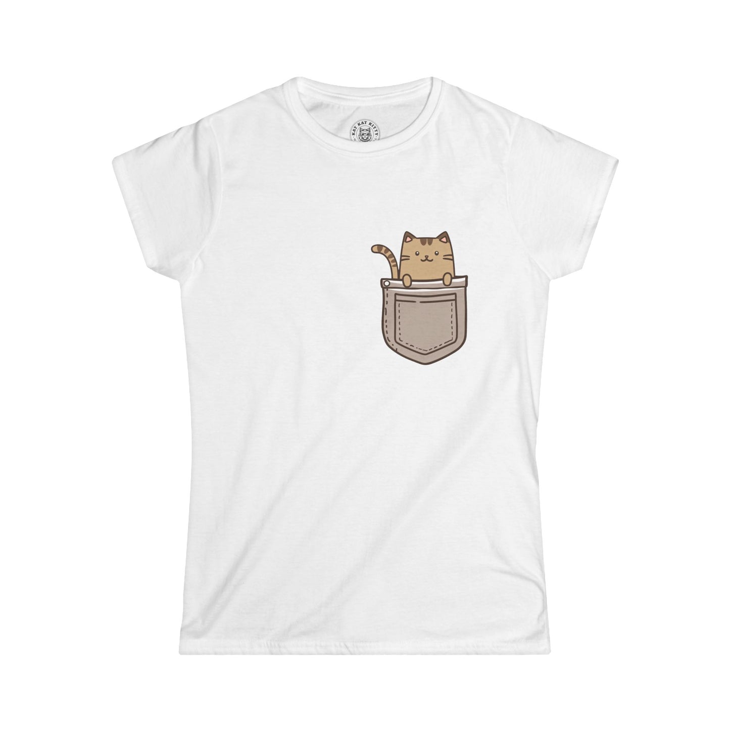 Cat In Pocket 2 - Women's Cat Graphic Tees | Graphic T Shirts