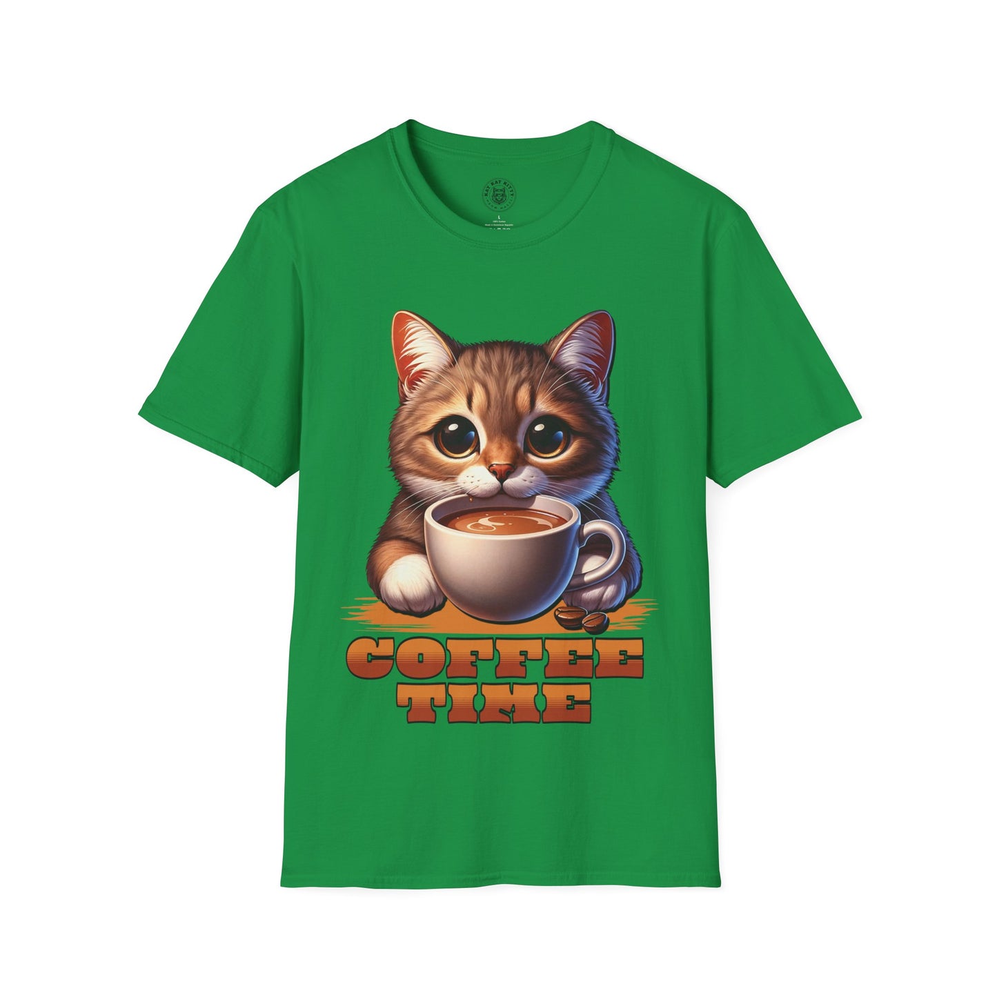 Coffee Time - Unisex Cat Graphic Tees | Graphic T Shirts