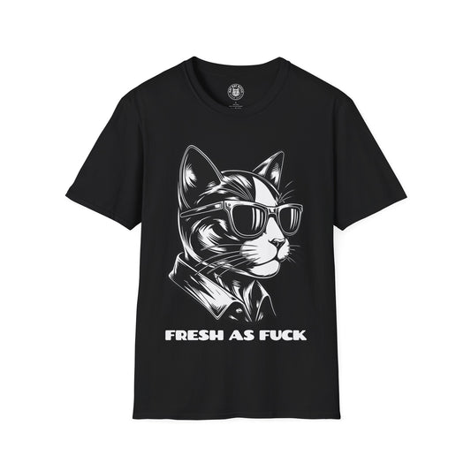 Fresh As Fuck - Unisex Cat Graphic Tees | Graphic T Shirts