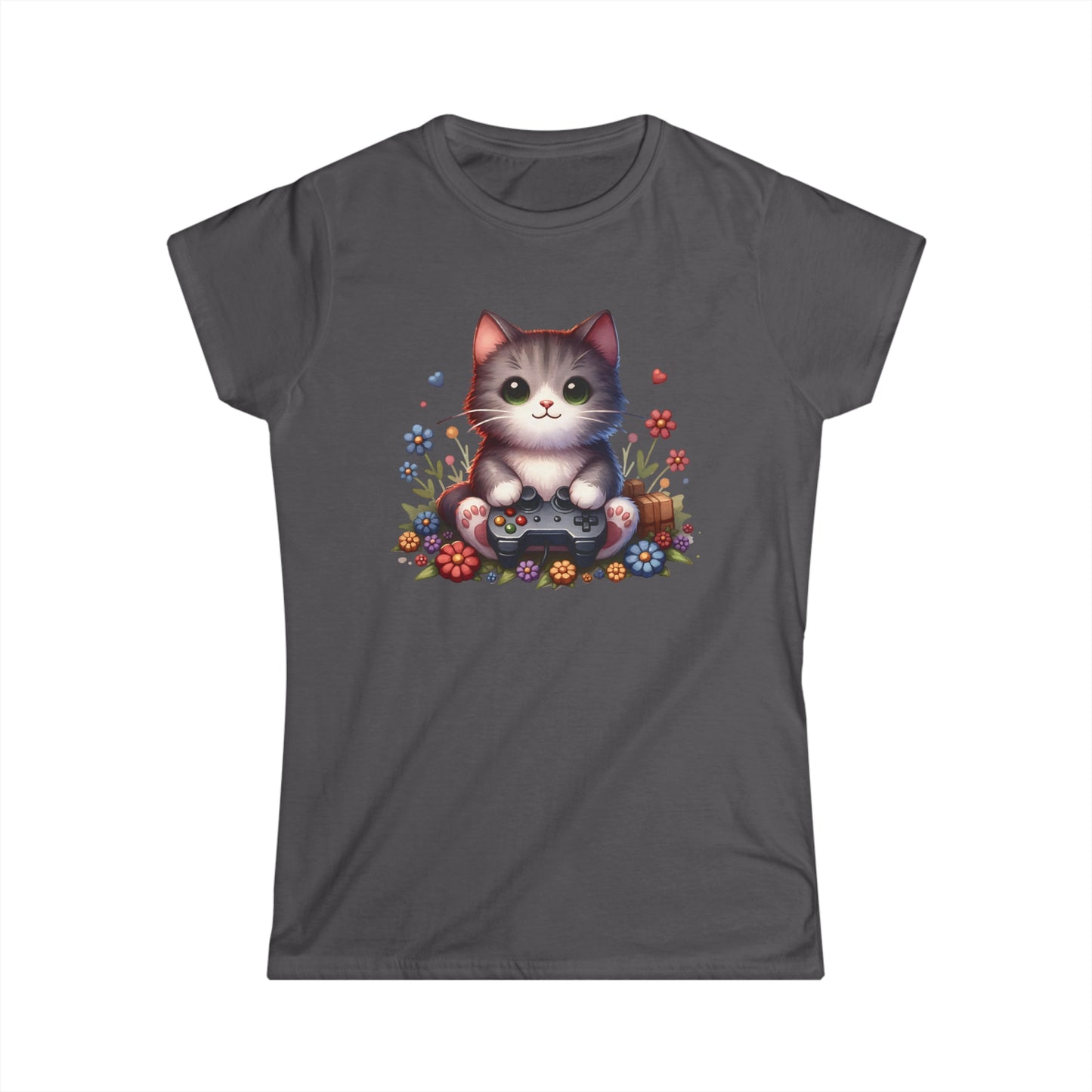 Gamer Cat - Women's Cat Graphic Tees | Graphic T Shirts