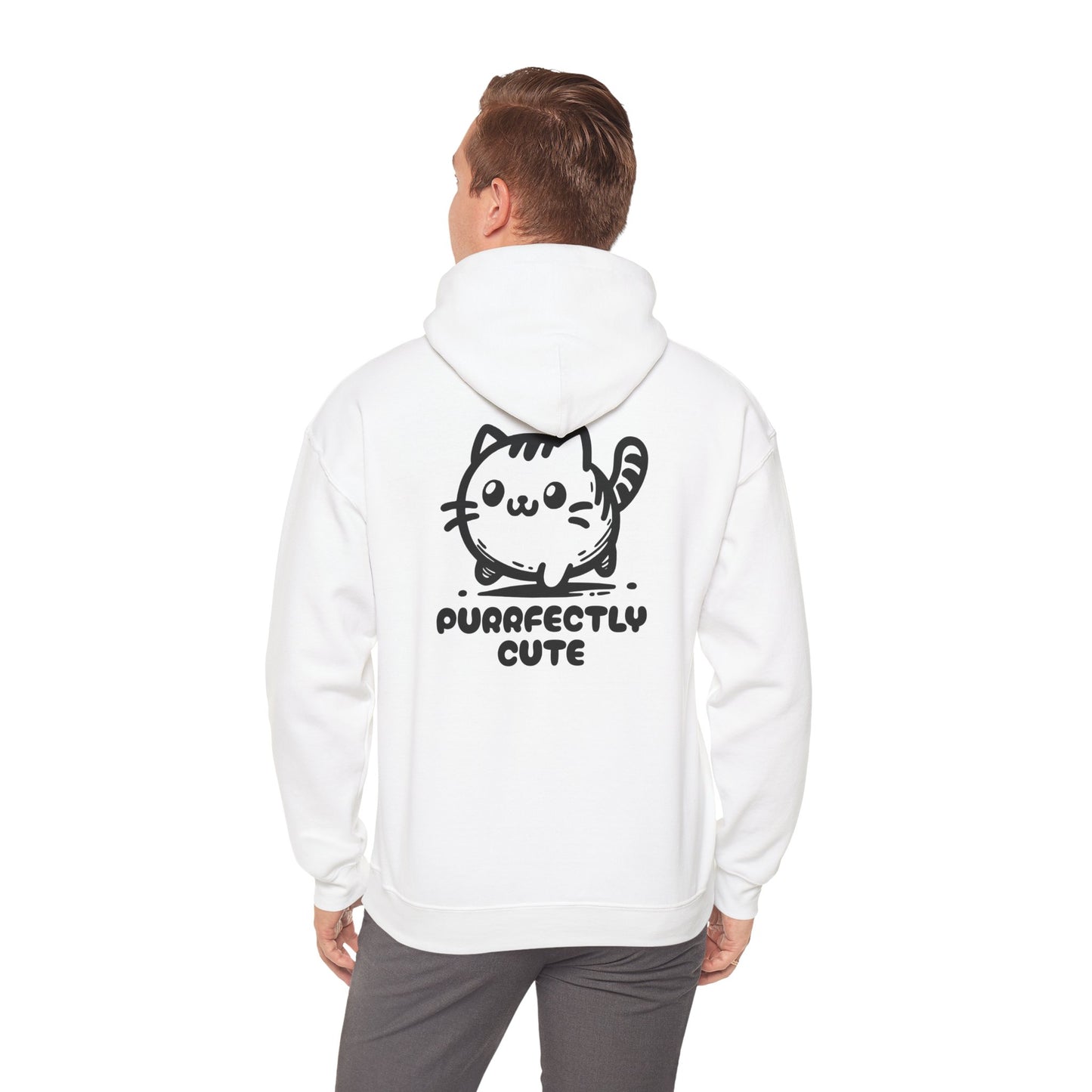 Purrrfectly Cute - Unisex Heavy Blend™ Hooded Cat Sweatshirt