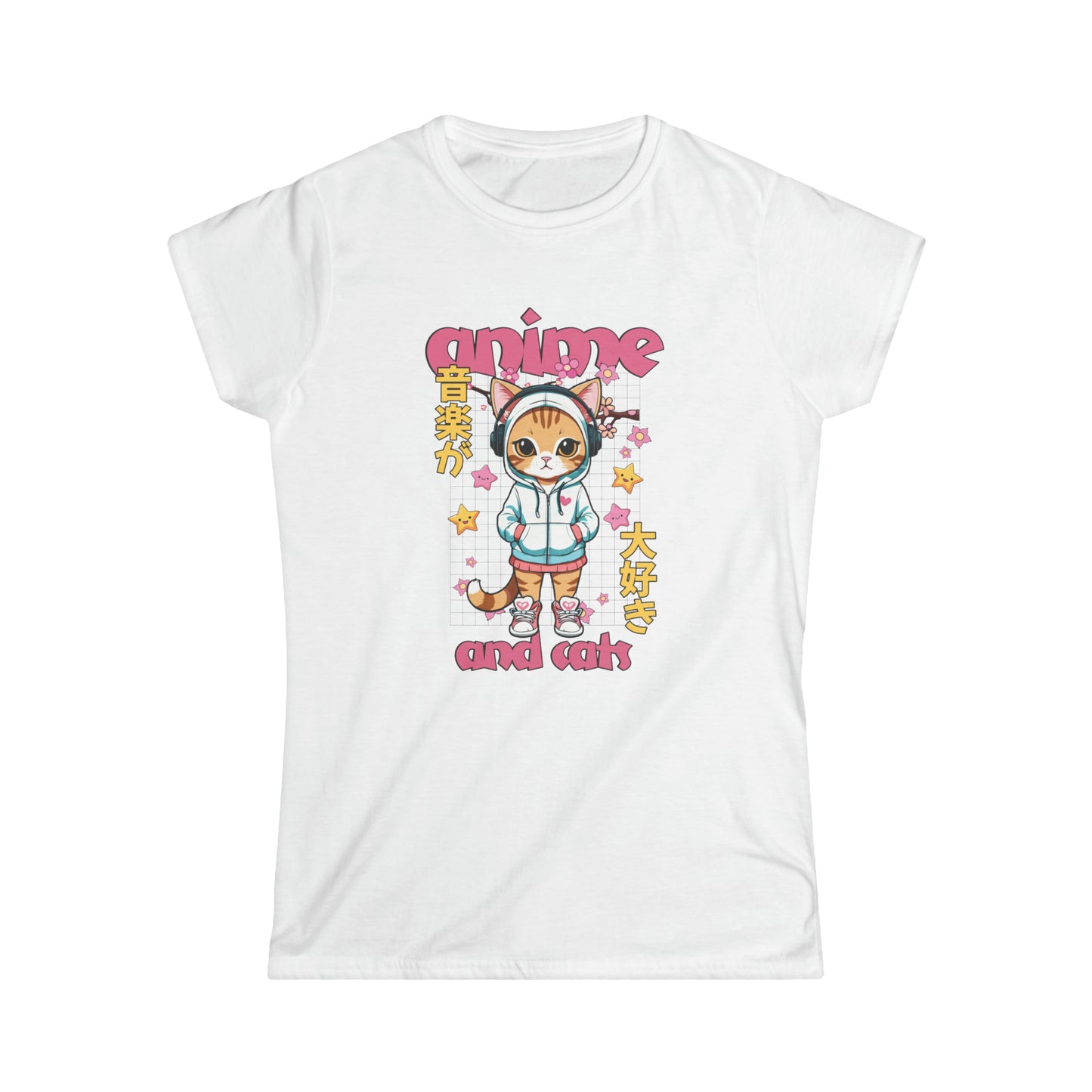 Anime and Cats - Women's Cat Graphic Tees | Graphic T Shirts