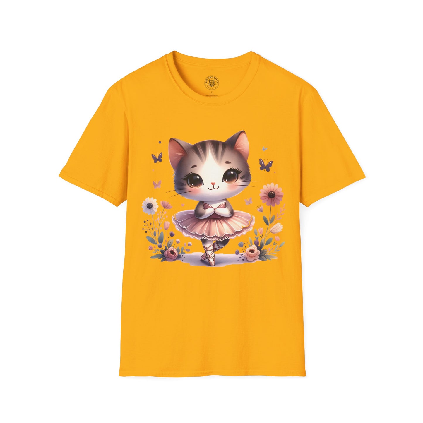 Cute Ballet Cat - Unisex Cat Graphic Tees | Graphic T Shirts