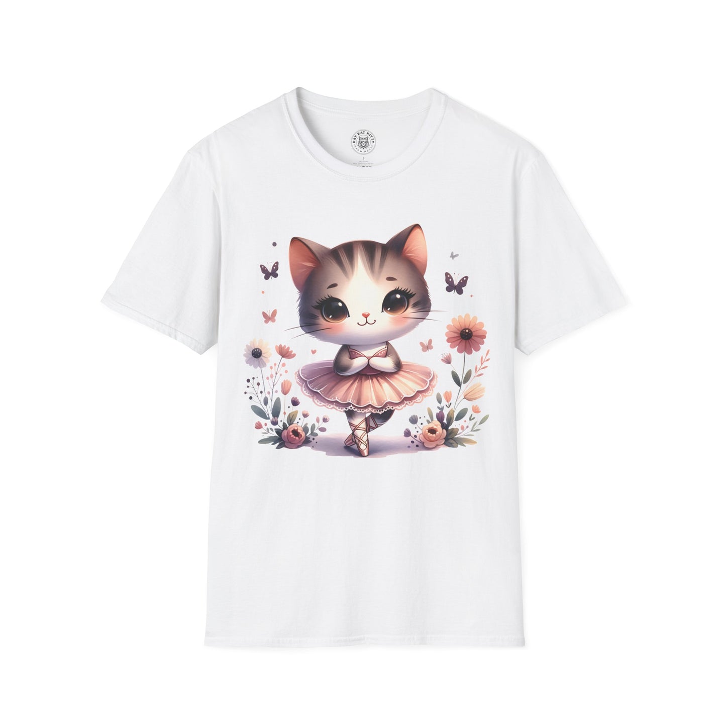 Cute Ballet Cat - Unisex Cat Graphic Tees | Graphic T Shirts