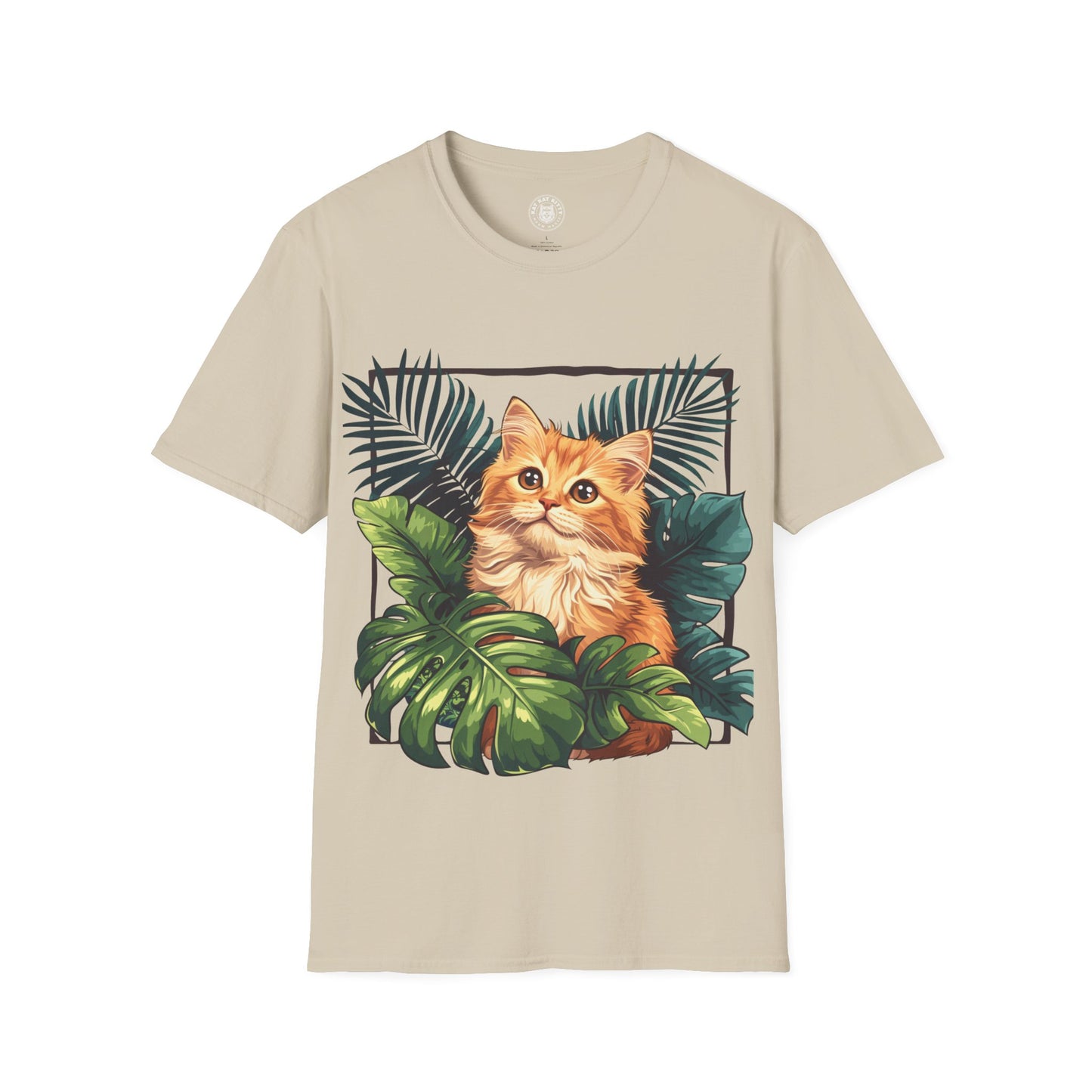 Monsteras And  Cat - Unisex Cat Graphic Tees | Graphic T Shirts