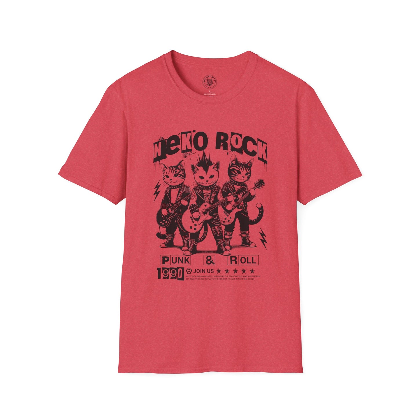 Neko Rock - Unisex Cat T-Shirt