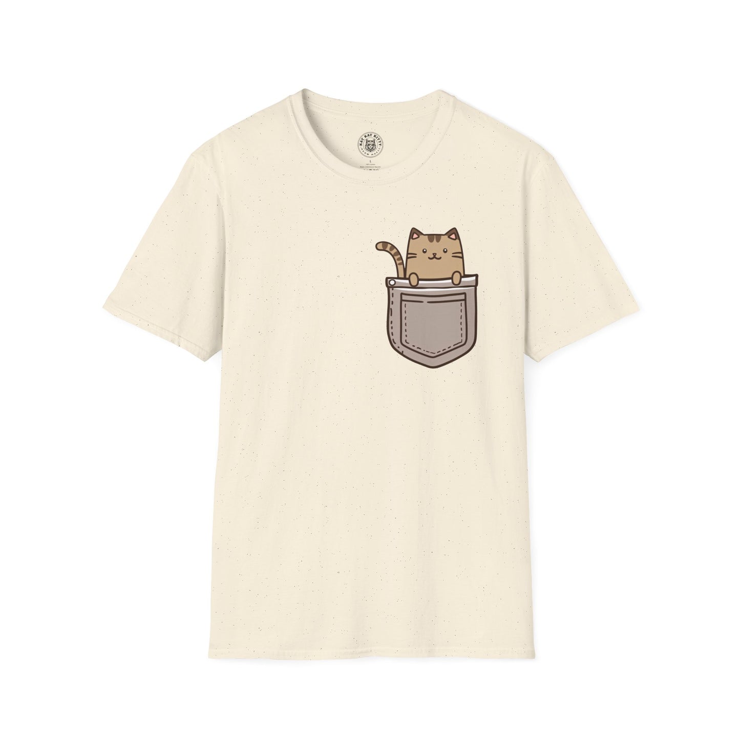 Cat In Pocket 2 - Unisex Cat Graphic Tees | Graphic T Shirts