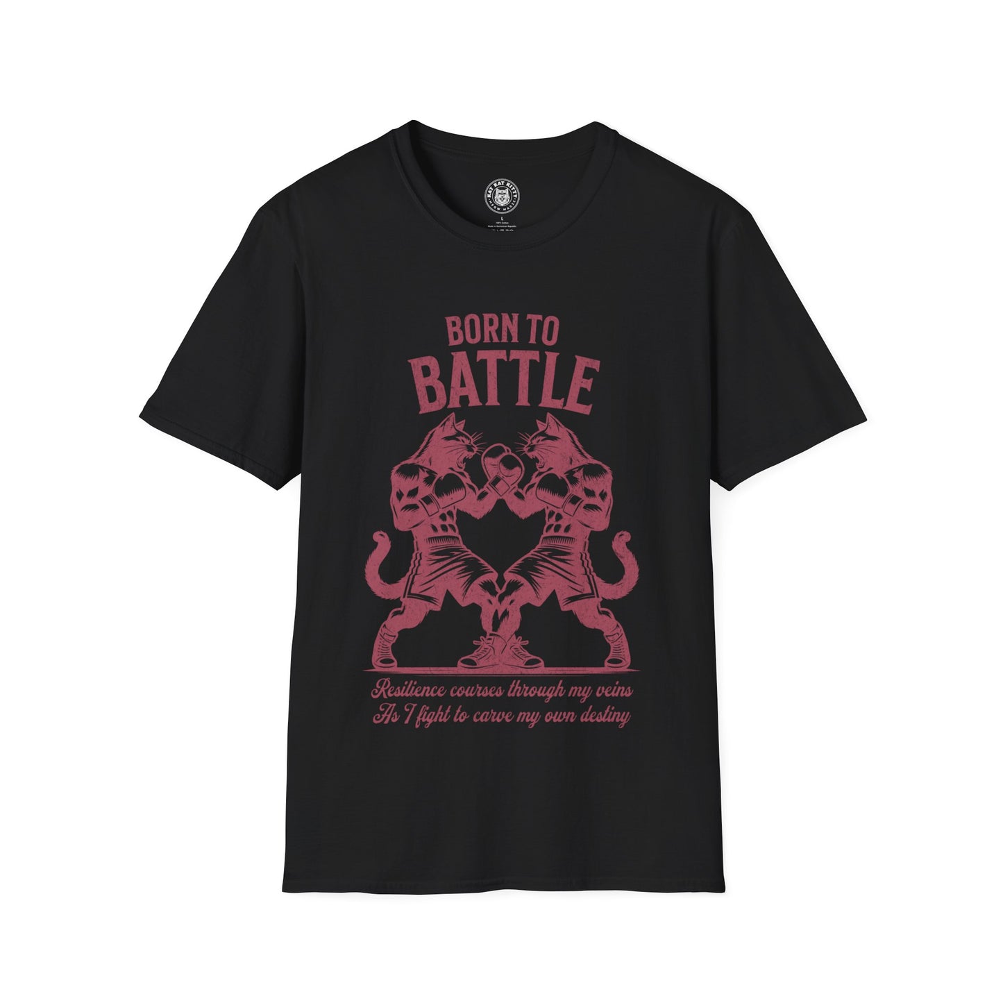 Born to Battle - Unisex Cat Graphic Tees | Graphic T Shirts