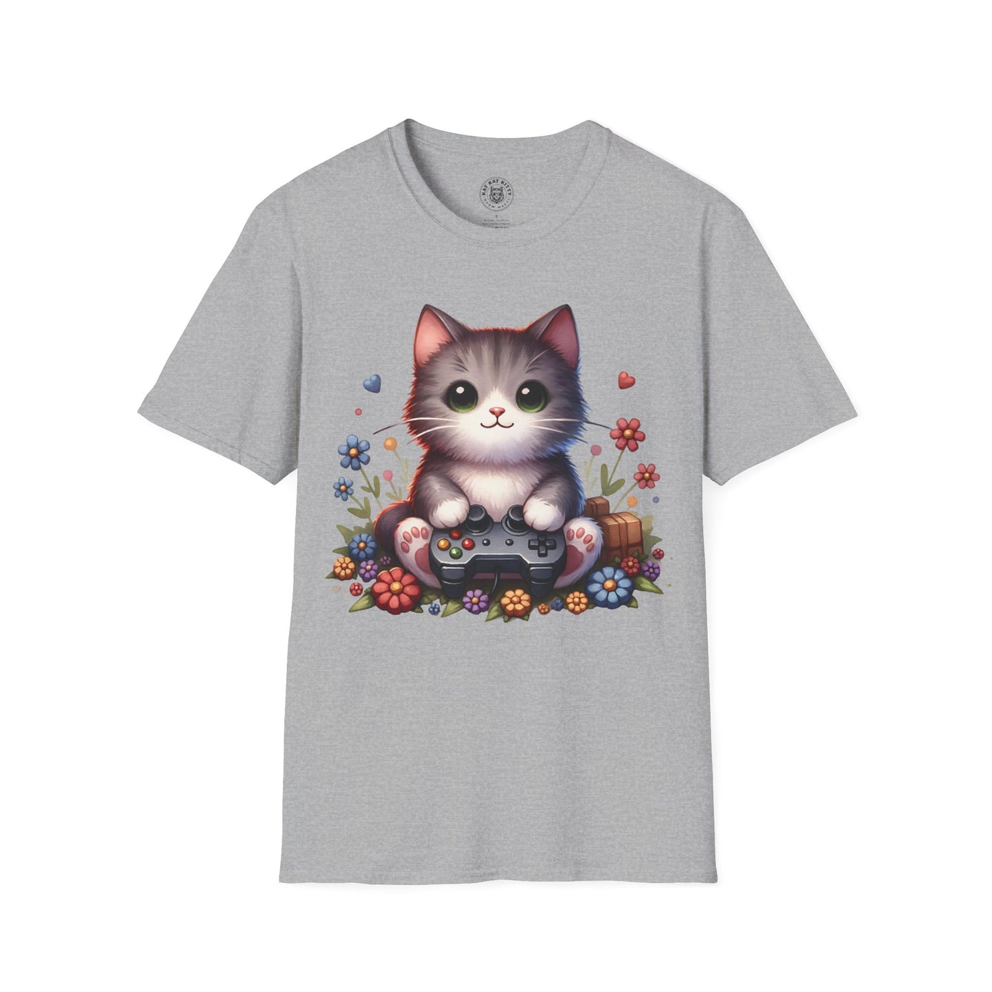 Gamer Cat - Unisex Cat Graphic Tees | Graphic T Shirts