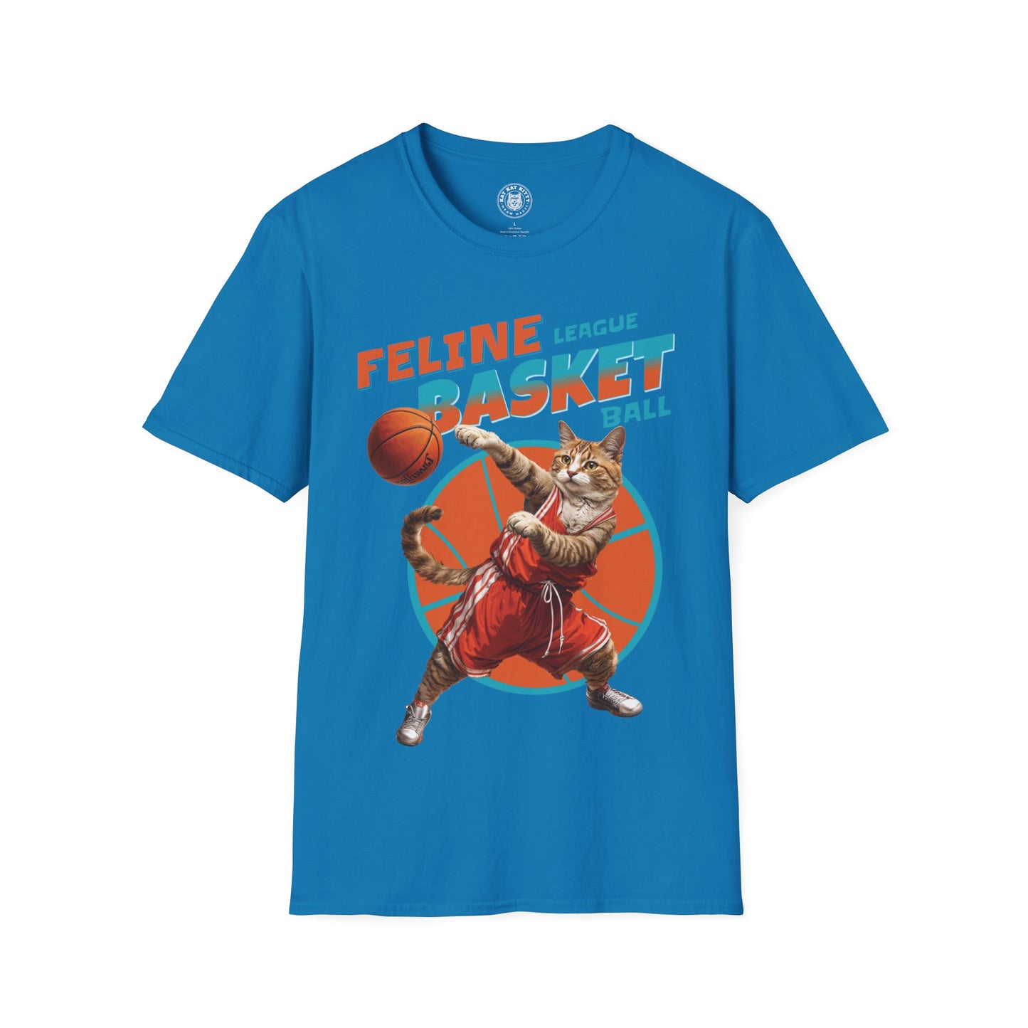 Feline Basketball - Unisex Cat Graphic Tees | Graphic T Shirts