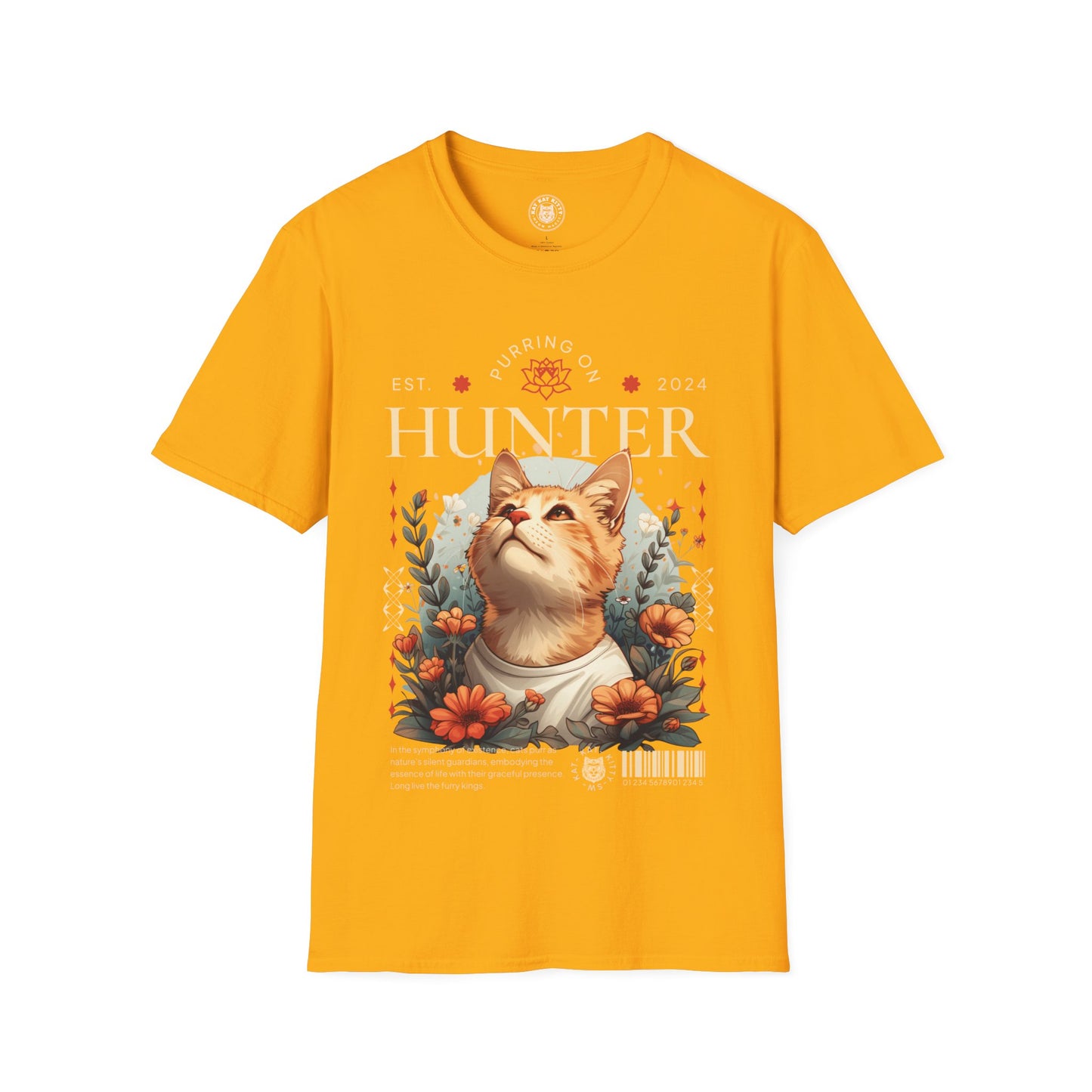 Hunter - Unisex Cat Graphic Tees | Graphic T Shirts