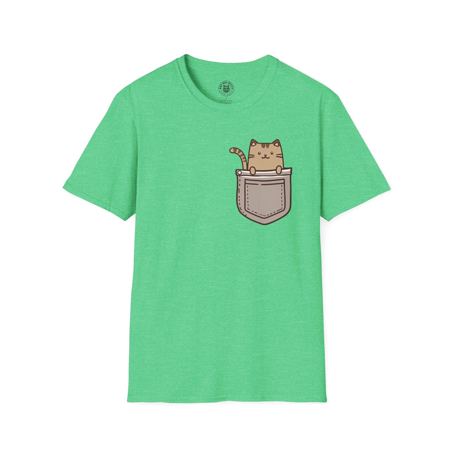 Cat In Pocket 2 - Unisex Cat Graphic Tees | Graphic T Shirts