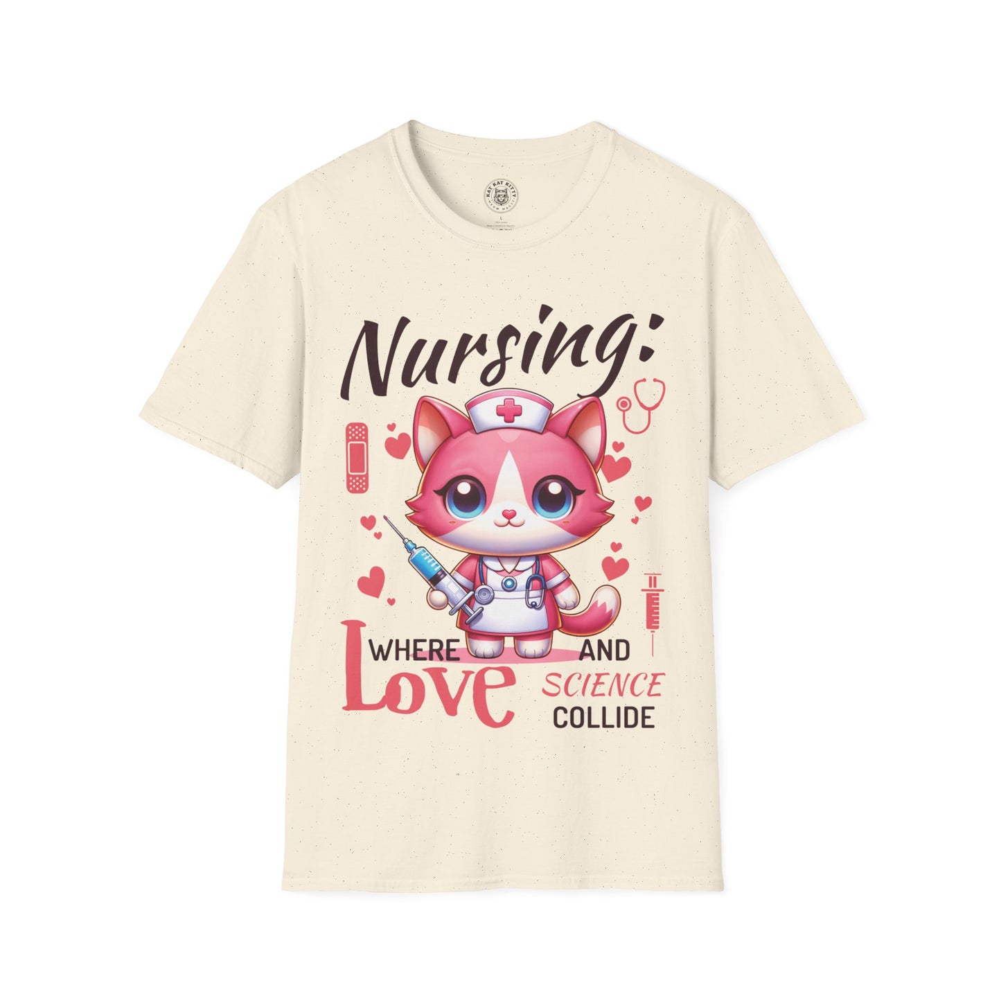 Nursing Cat - Unisex Cat Graphic Tees | Graphic T Shirts