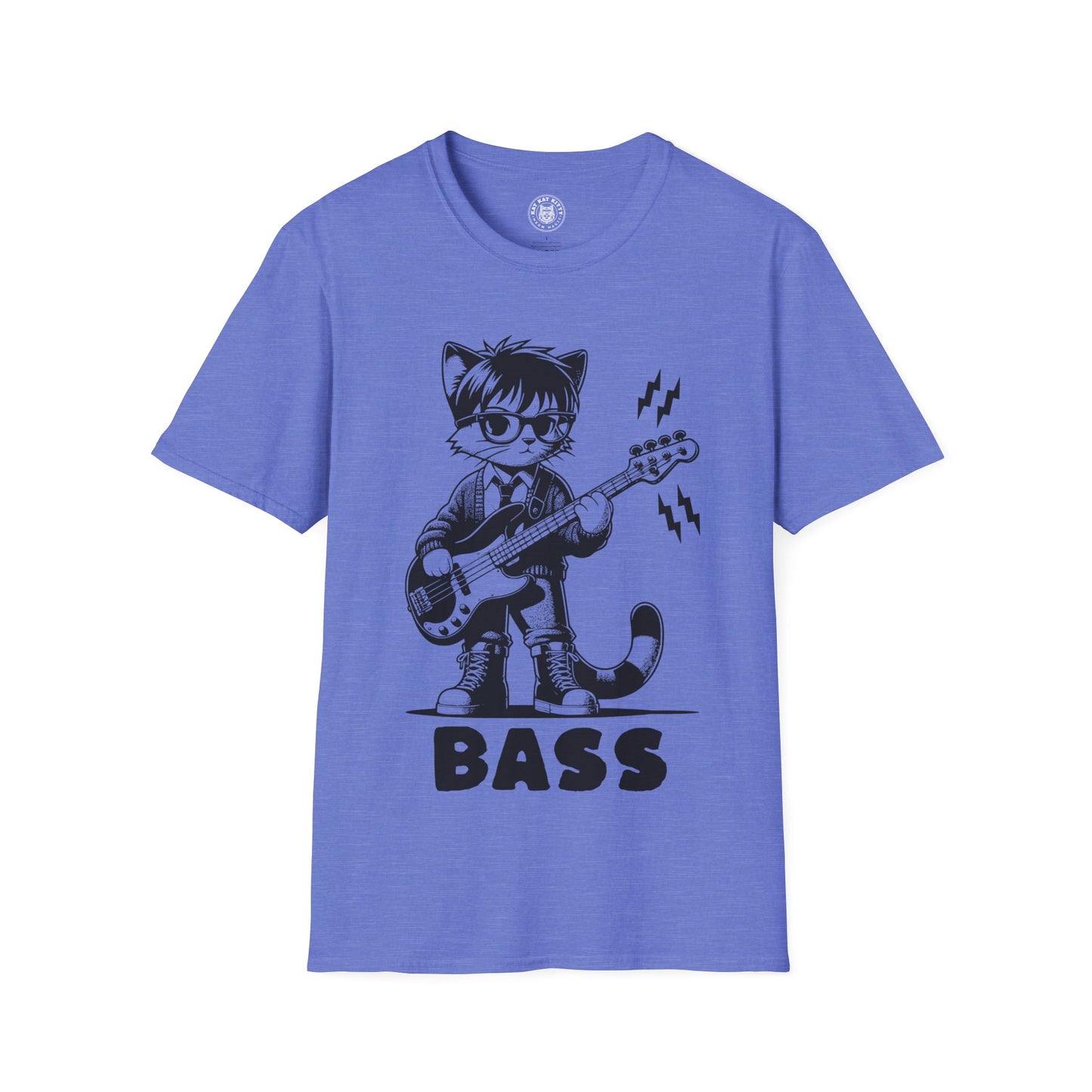 Bass Cat - Unisex Cat Graphic Tees | Graphic T Shirts