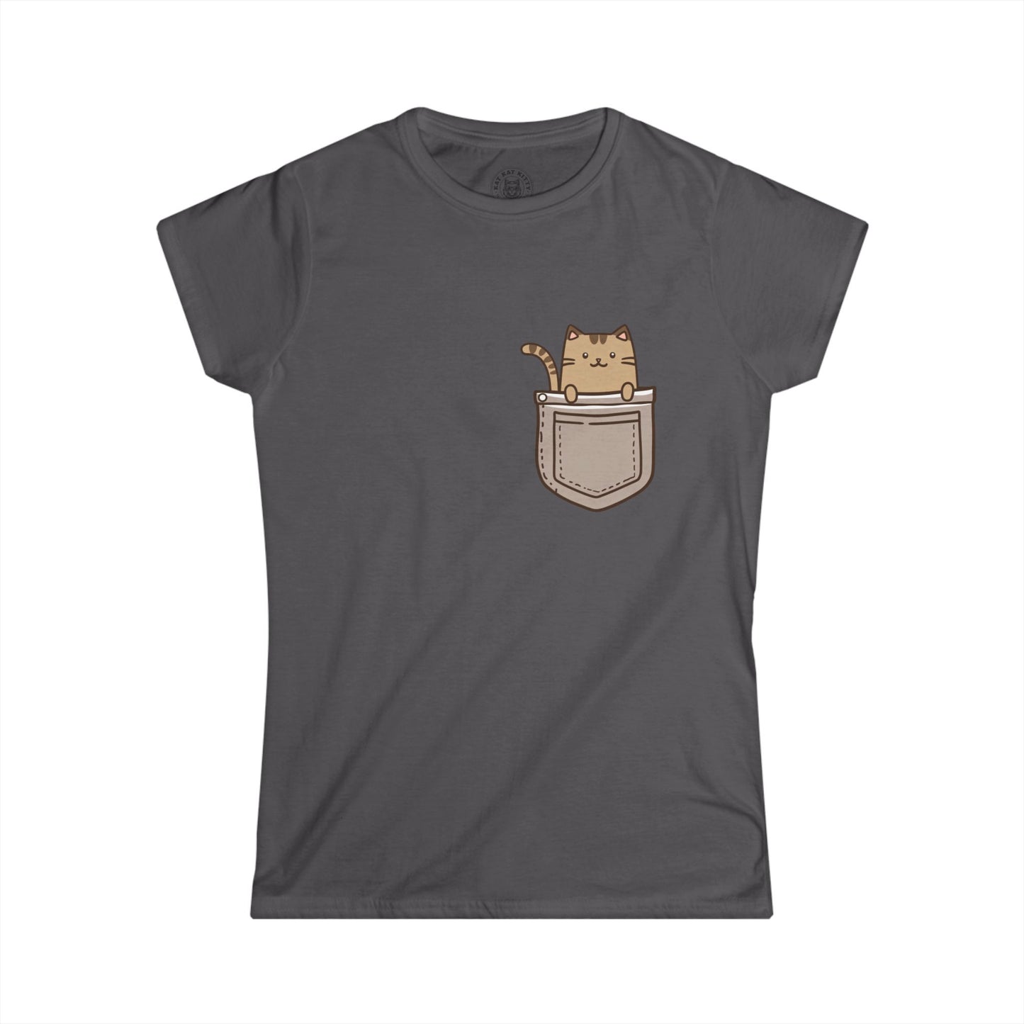 Cat In Pocket 2 - Women's Cat Graphic Tees | Graphic T Shirts