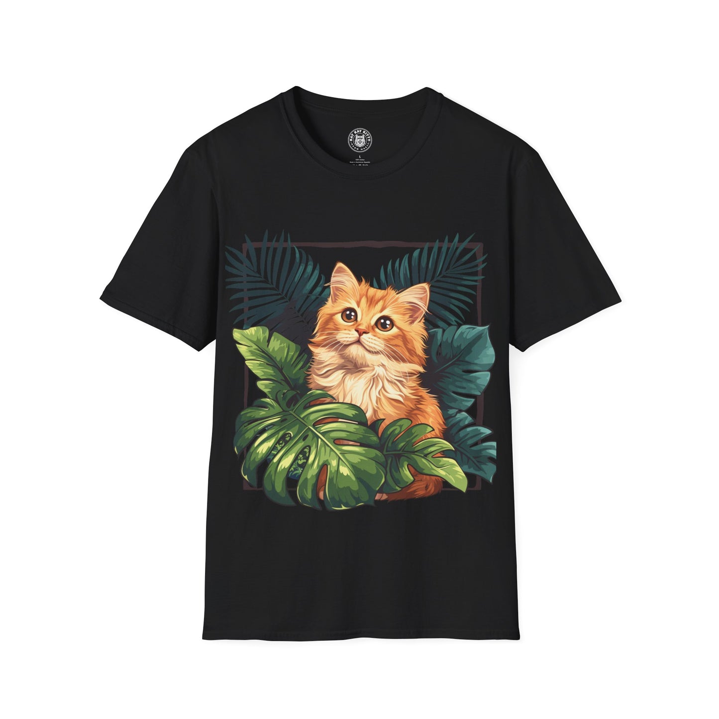 Monsteras And  Cat - Unisex Cat Graphic Tees | Graphic T Shirts