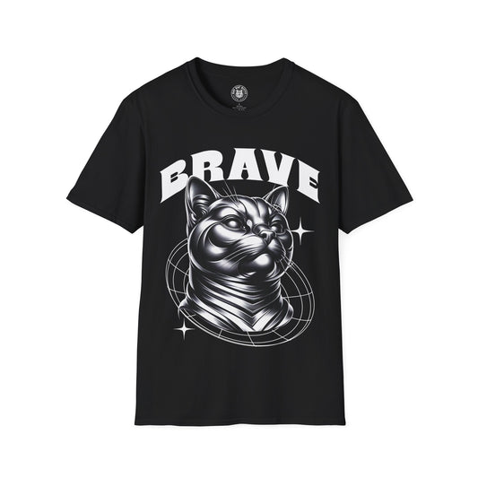 Brave - Unisex Cat Graphic Tees | Graphic T Shirts