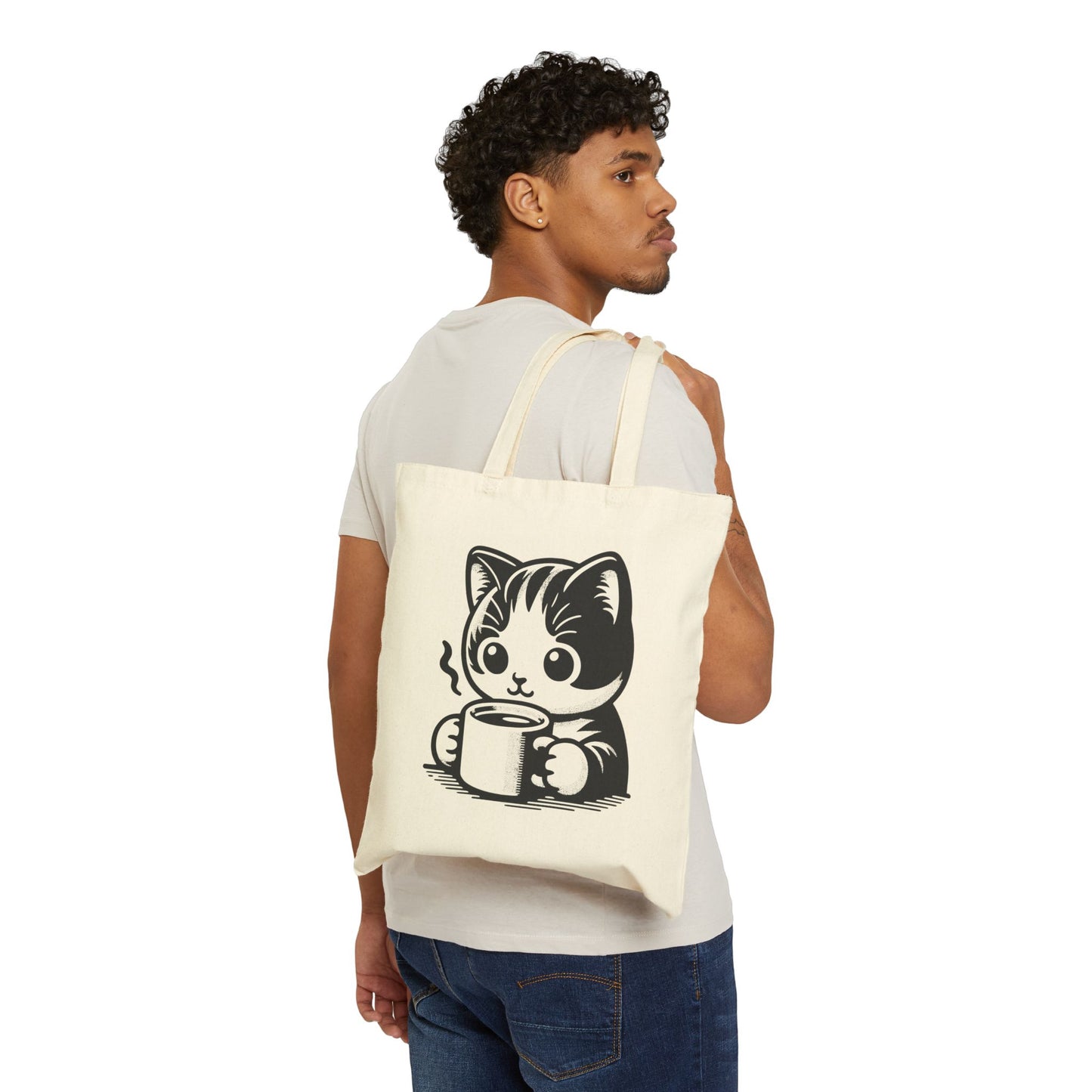 Coffee Cat - Cat Tote Bag