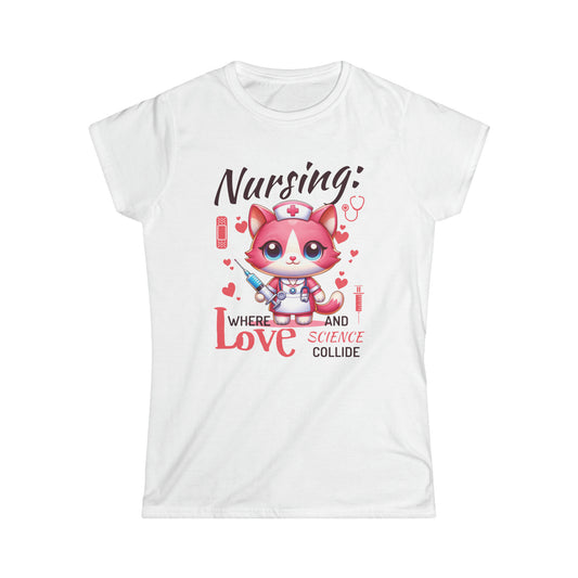 Nursing Cat - Women's Cat Graphic Tees | Graphic T Shirts