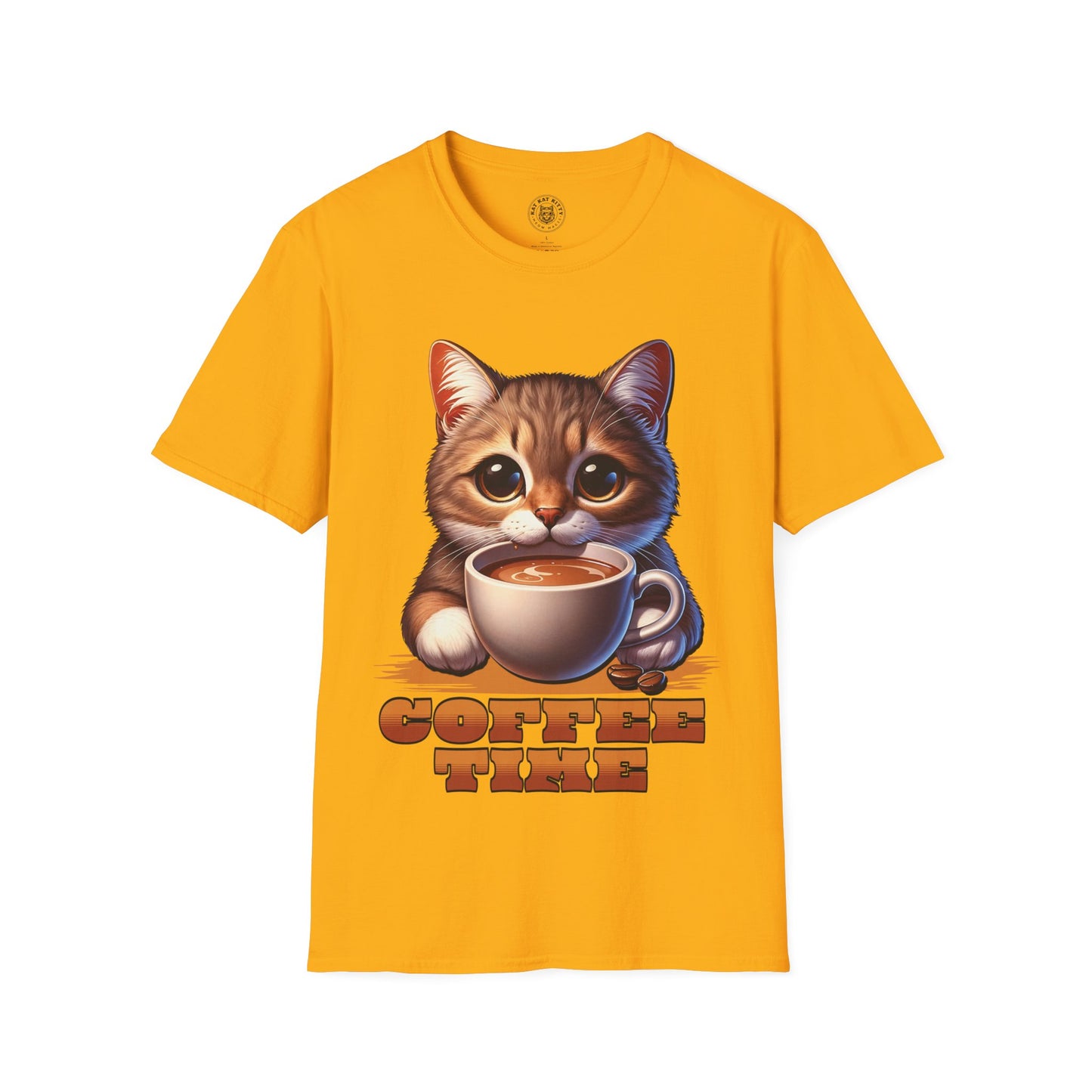 Coffee Time - Unisex Cat Graphic Tees | Graphic T Shirts