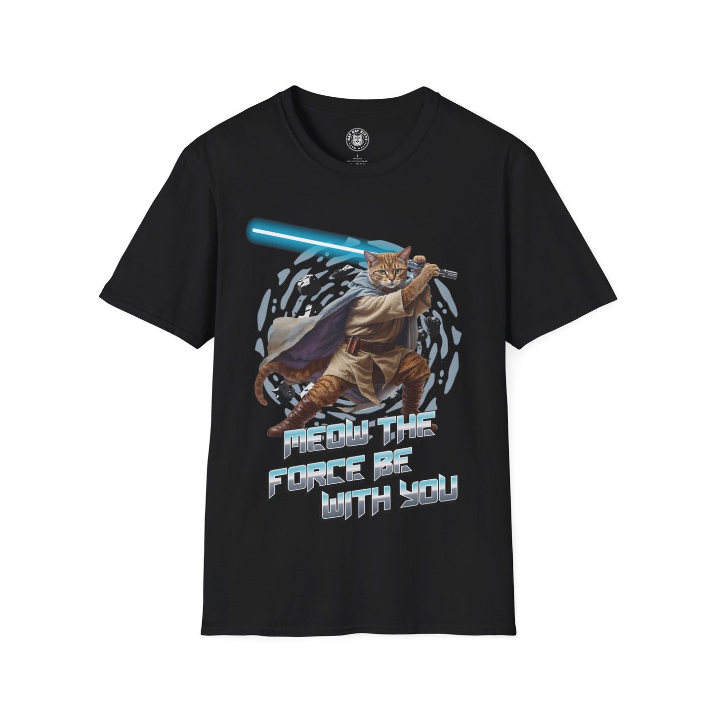 Meow The Force Be With You - Unisex Cat Graphic Tees | Graphic T Shirts