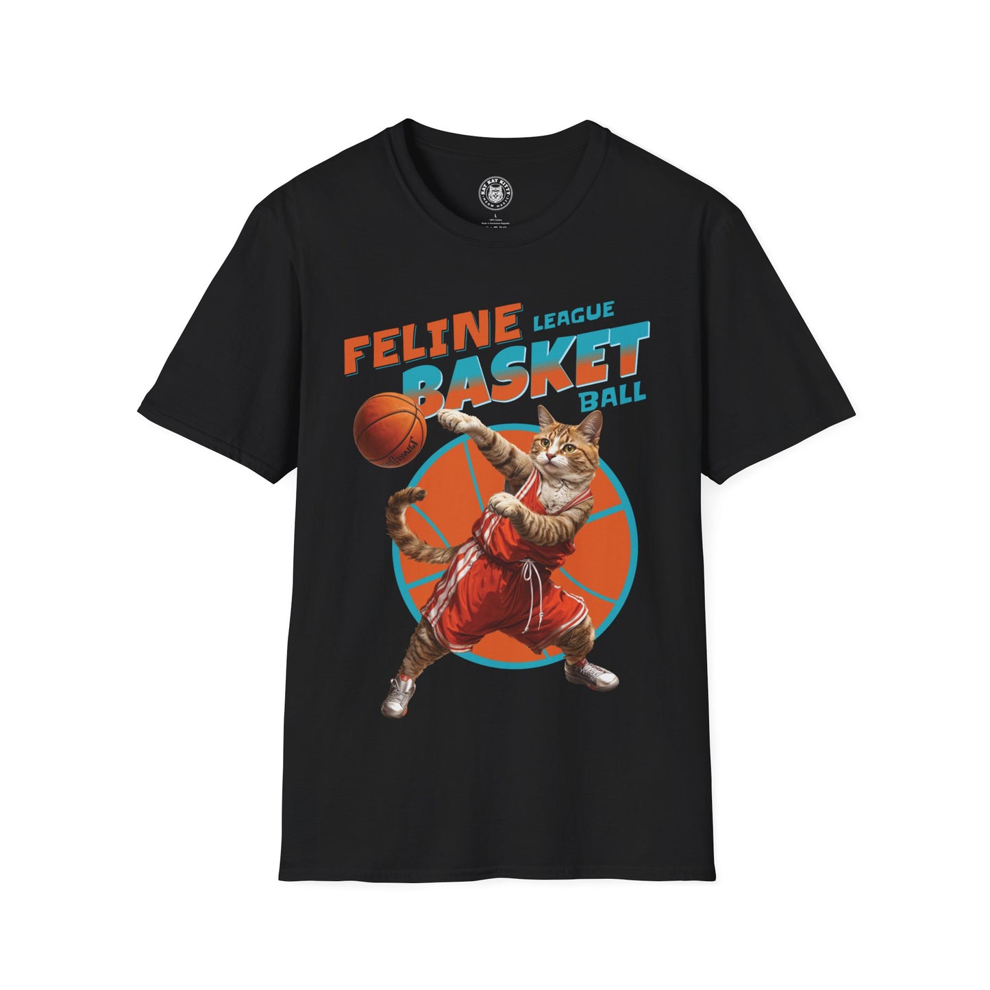 Feline Basketball - Unisex Cat Graphic Tees | Graphic T Shirts