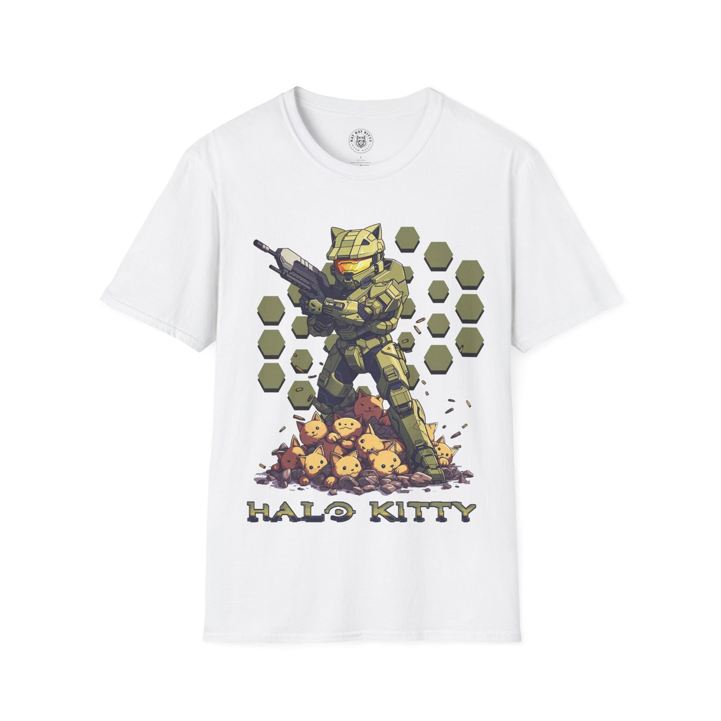 Halo Kitty - Unisex Cat Graphic Tees | Graphic T Shirts