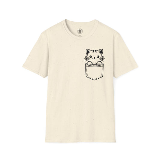 Cat In Pocket 1 - Unisex Cat Graphic Tees | Graphic T Shirts