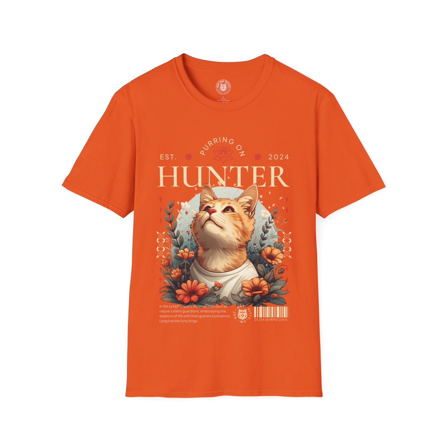 Hunter - Unisex Cat Graphic Tees | Graphic T Shirts